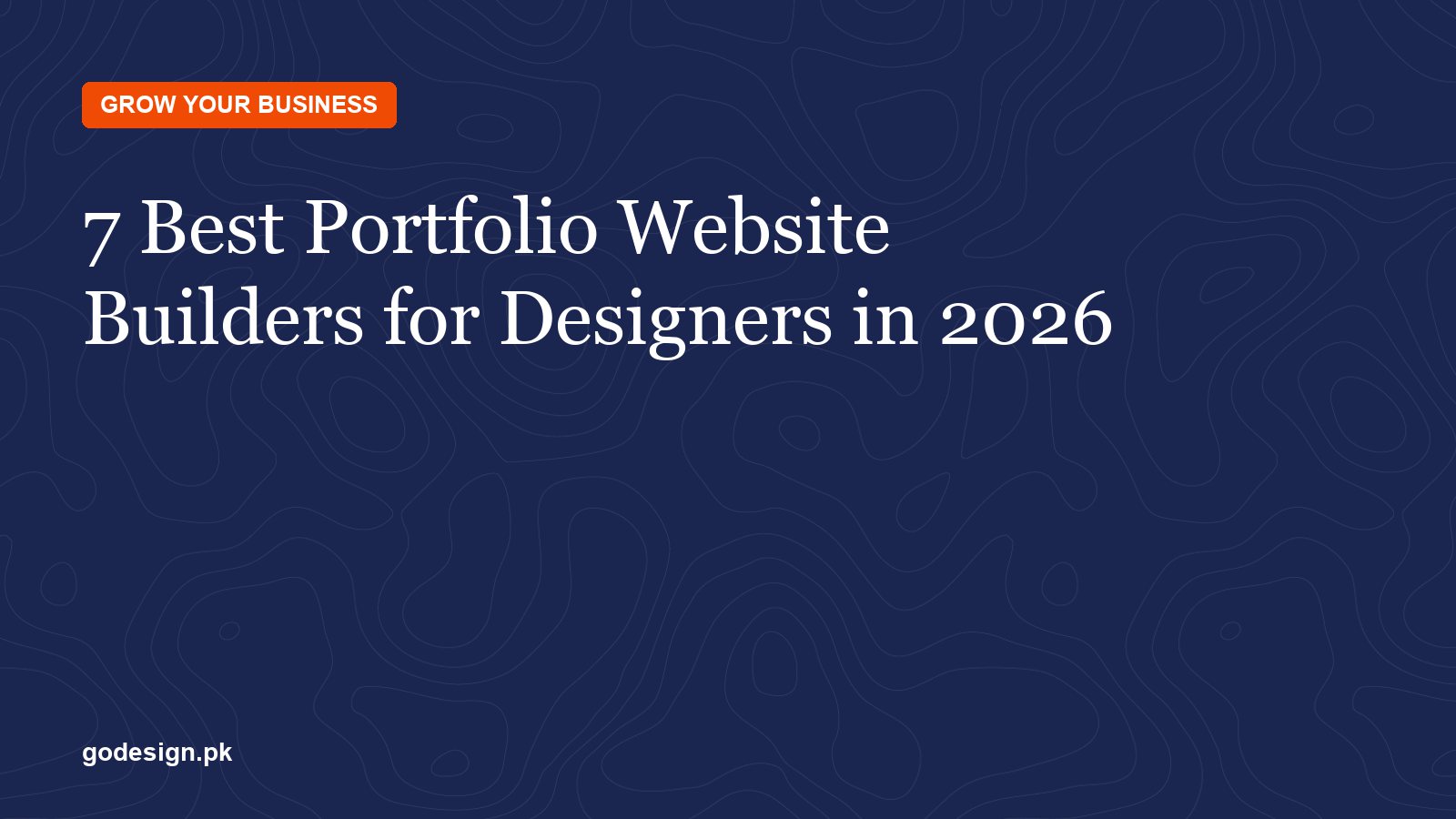 Portfolio website builders for designers