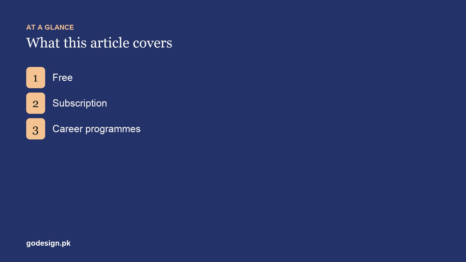 At a glance: the sections of 8 Web Design Courses and Tutorials Worth Your Time in 2026