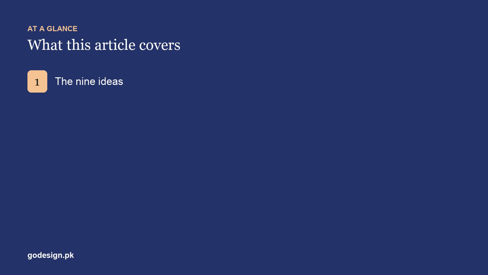 At a glance: the sections of 9 Freelance Business Ideas You Can Start From Pakistan