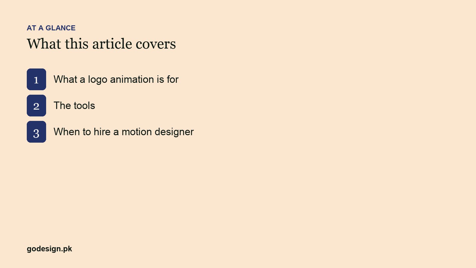 At a glance: the sections of 5 Logo Animation Tools for Non-Animators (and When to Hire One)