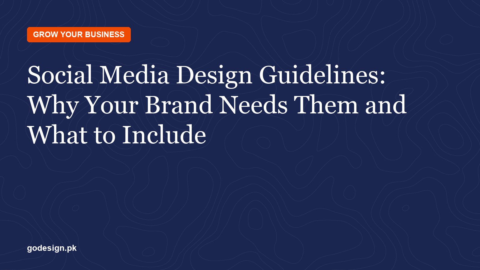Social media design guidelines