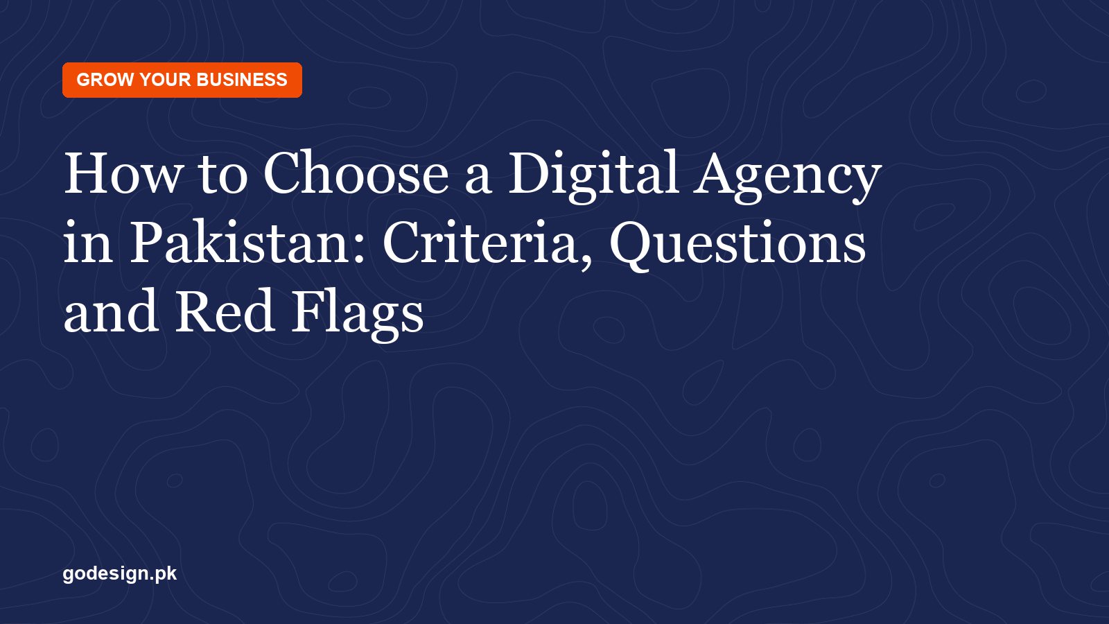 Choosing a digital agency in Pakistan
