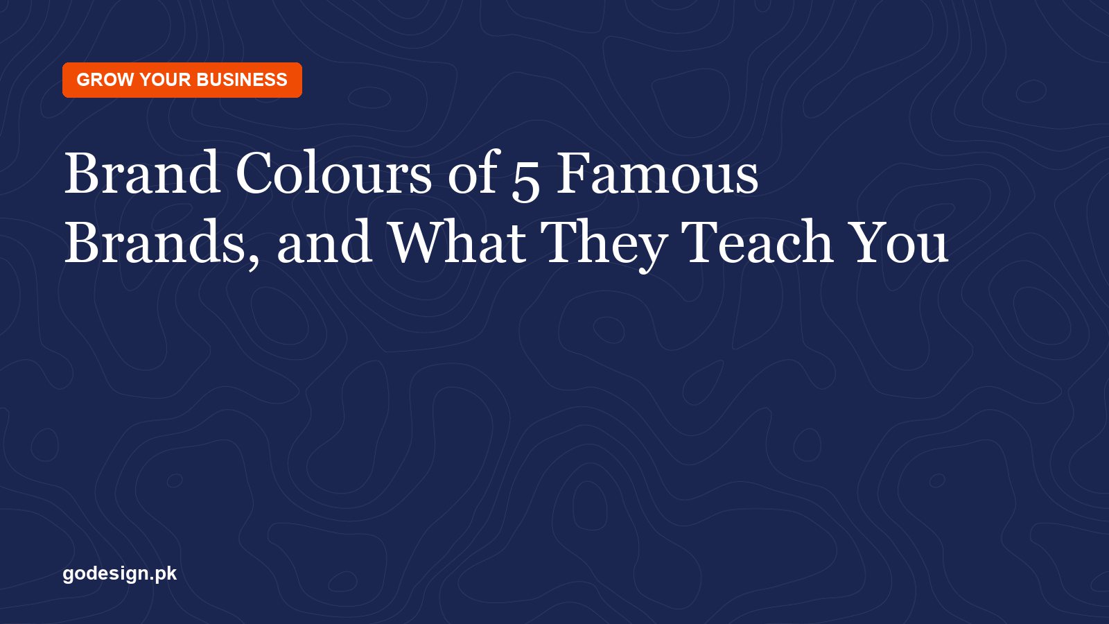 Brand colour swatches of famous brands