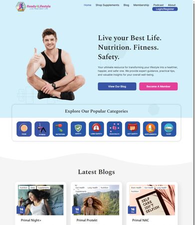 Ready4Lifestyle fitness website