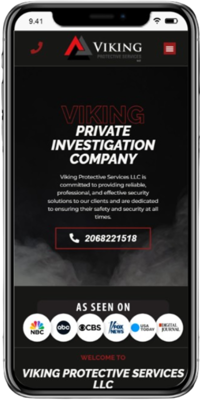 Viking Protective Services on mobile
