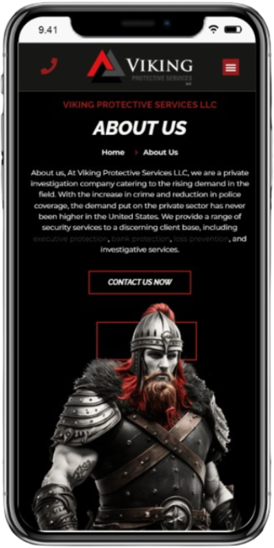 Viking Protective Services on mobile