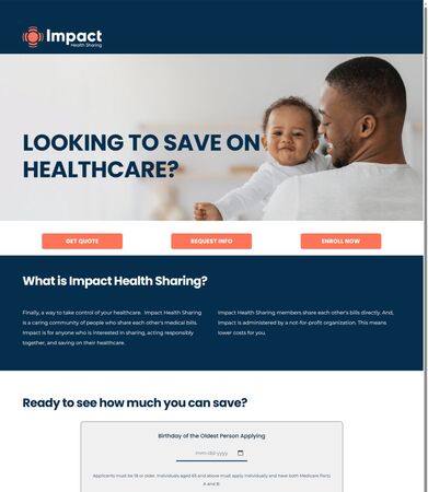 Impact Health Sharing web developer in Islamabad